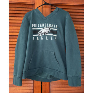 PHILADELPHIA EAGLES FANATICS WOMEN'S HOODED SWEATSHIRT SIZE LARGE